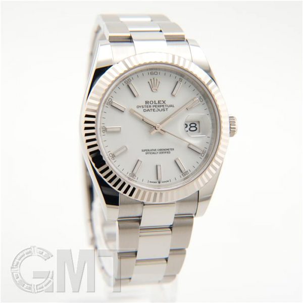 ROLEX ロレックス デイトジャスト 41 126334 ホワイト オイスターブレスレット