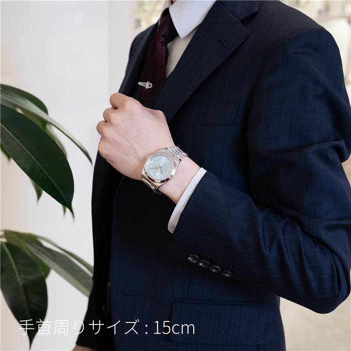 ROLEX ロレックス デイデイトII 218206 アイスブルー ローマダイヤ