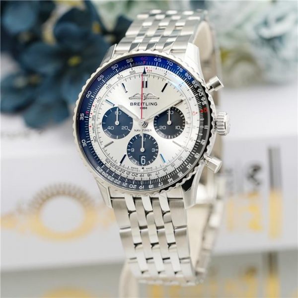 BREITLING ブライトリング ナビタイマー B01 クロノグラフ 43mm AB0138241G1A1 シルバー