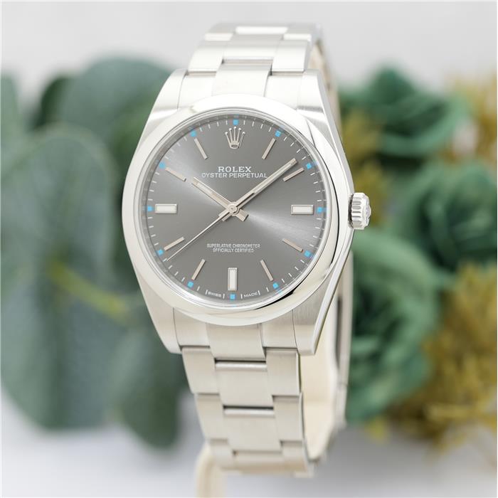 ROLEX ロレックス オイスターパーペチュアル 114300 ダークロジウム