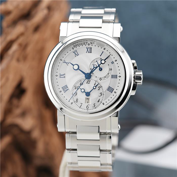 コインエッジと手彫りギヨシェが魅せる美しさ｜ブレゲ マリーン GMT 5857ST