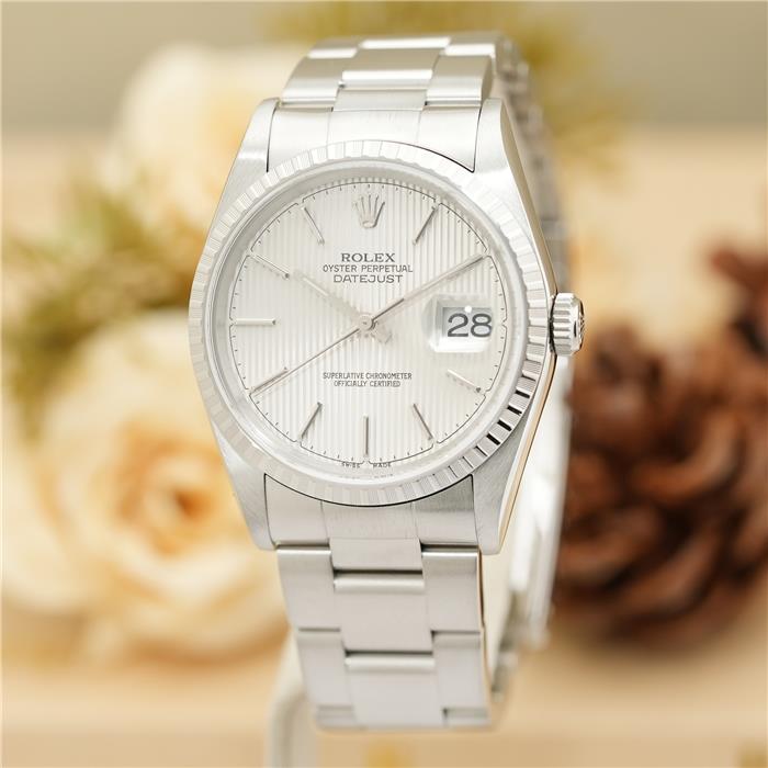 ROLEX ロレックス デイトジャスト 36 16220 シルバータペストリー