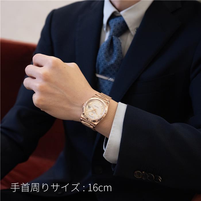 ROLEX ロレックス デイデイトII 218235 アイボリー ローマ