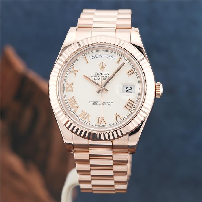 ROLEX ロレックス デイデイトII 218235 アイボリー ローマ