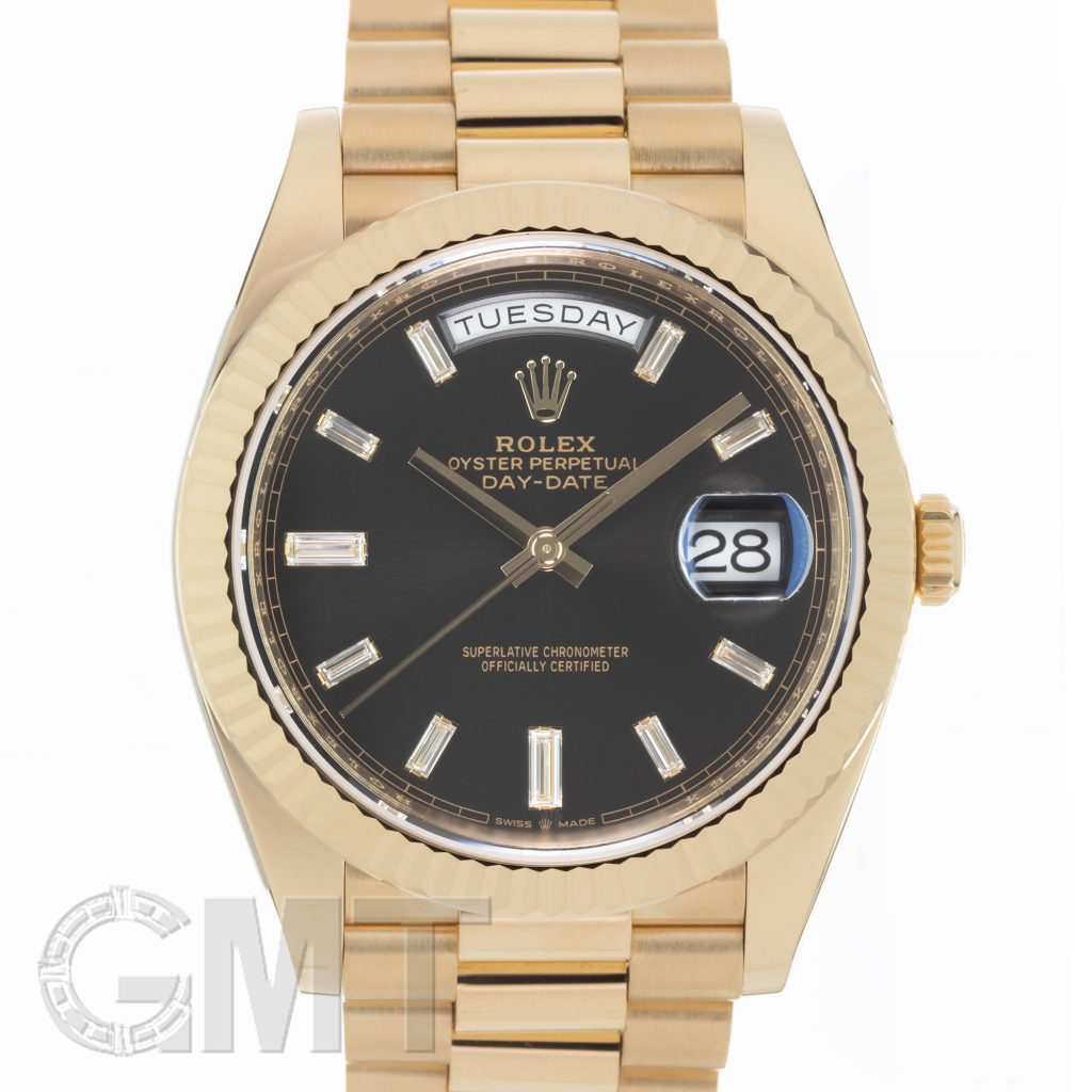 ROLEX ロレックス デイデイト 40 228238A ブラック 10Pバケットダイヤ