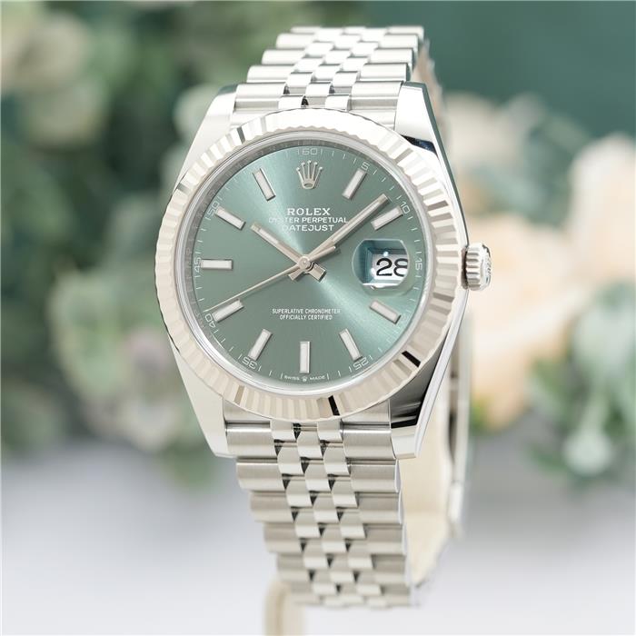 ROLEX ロレックス デイトジャスト 41 126334 ミントグリーン ジュビリーブレスレット
