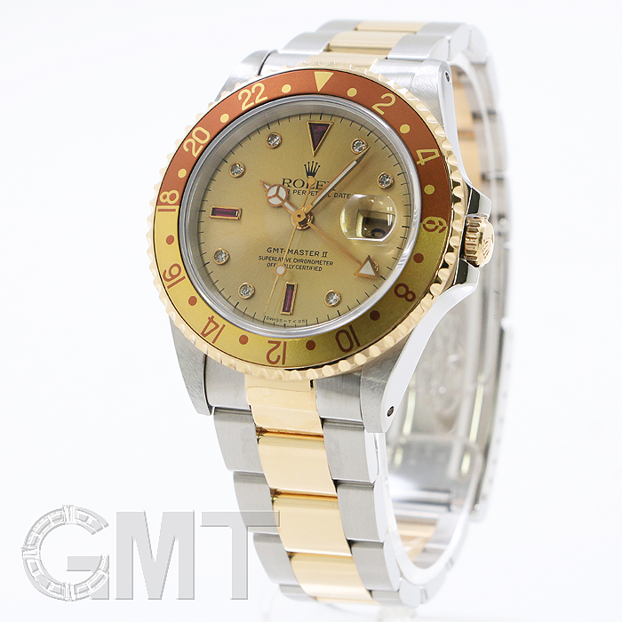 ROLEX ロレックス GMTマスター II 16713RG シャンパン S番