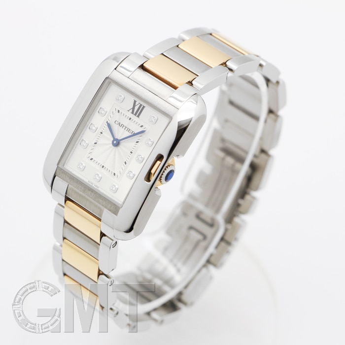 CARTIER タンク アングレーズ MM WT100032 12Pダイヤ