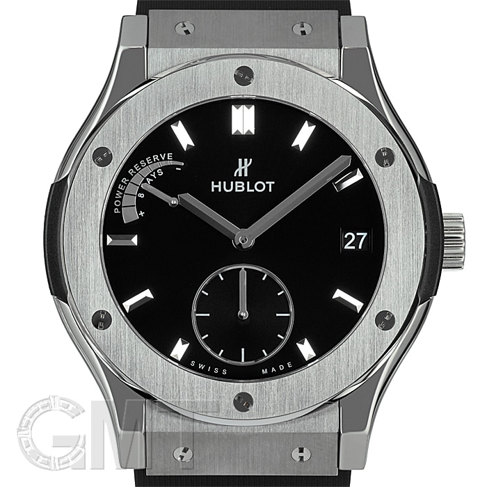 HUBLOT クラシック フュージョン パワーリザーブ8デイズ チタニウム 516.NX.1470.LR