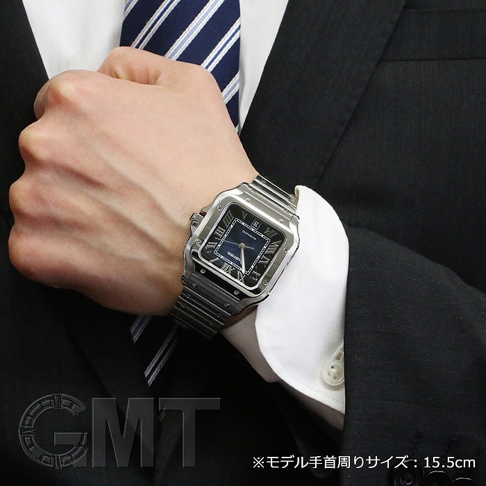 CARTIER サントスドゥカルティエWSSA0013 LM ブルー